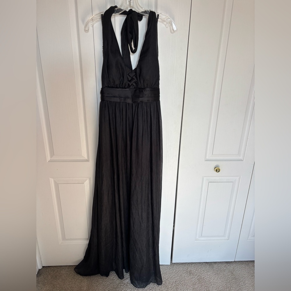 BCBGeneration Black Backless Maxi Dress